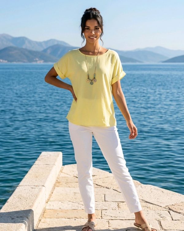 Blusa con collar