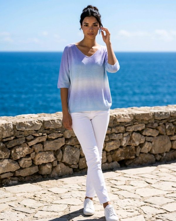 Camiseta de punto fino Tie & Dye