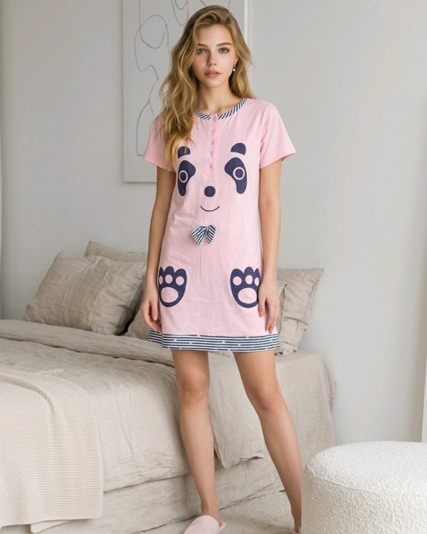 Camisón estampado oso