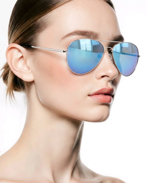 Gafas de sol "aviador", azul