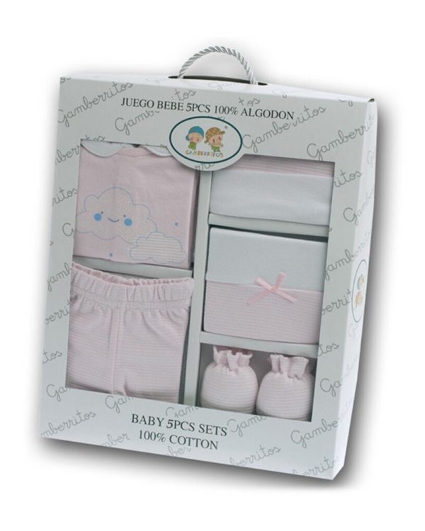 Estuche regalo bebé 5 piezas