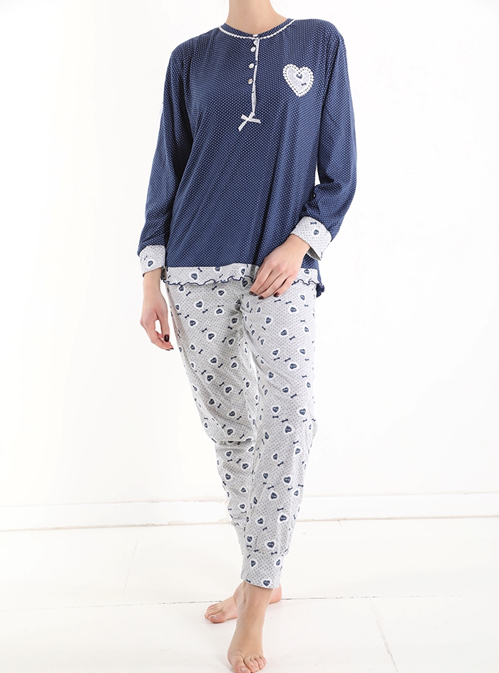 Pijama completo corazones - Imagen 6