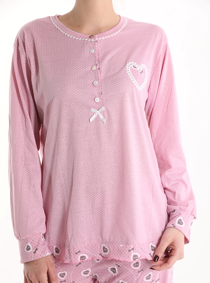 Pijama completo corazones - Imagen 2