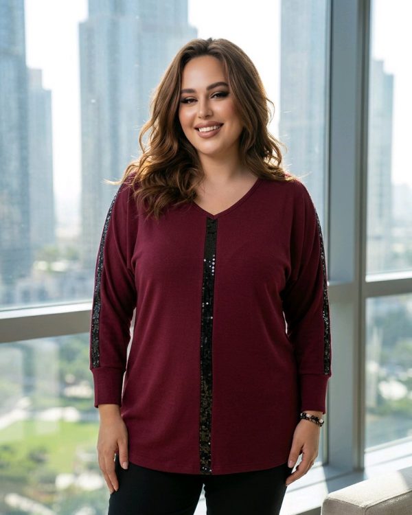 Camiseta oversize lentejuelas