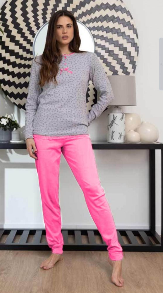 Pijama invernal de algodón afelpado