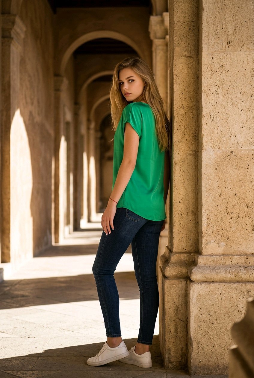 Blusa de satén - Imagen 3