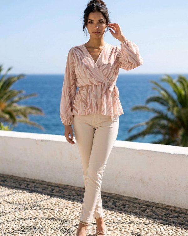 Blusa estampado abstracto