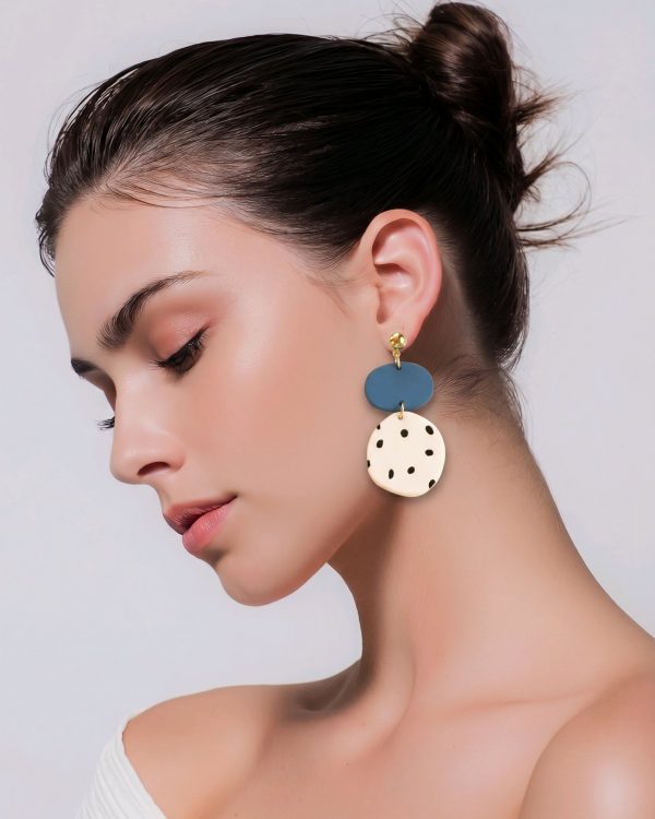 Pendientes colgantes diseño redondeado, Joanne