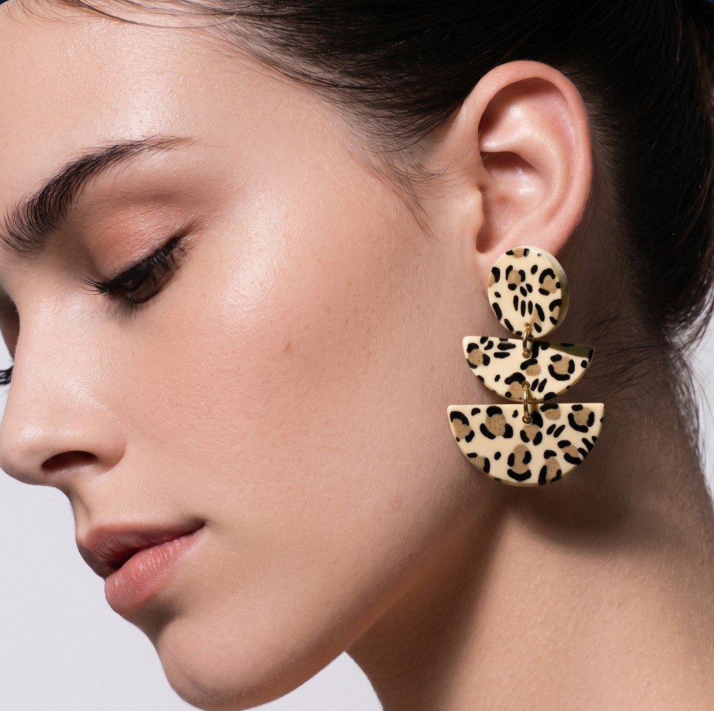 Pendientes geométricos diseño animal, Nature - Imagen 6
