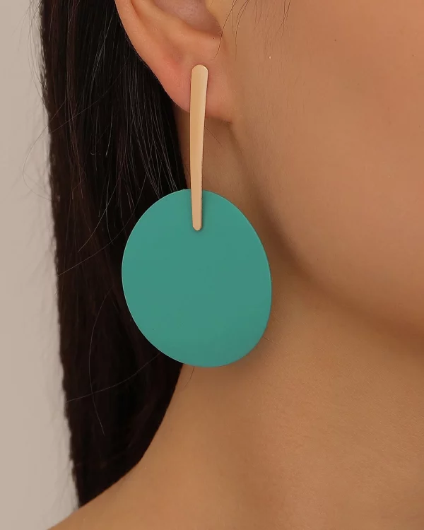 Pendientes de diseño redondeado colgante, Emily