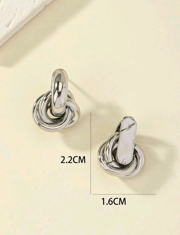 Pendientes diseño geométrico, Olga - Imagen 7