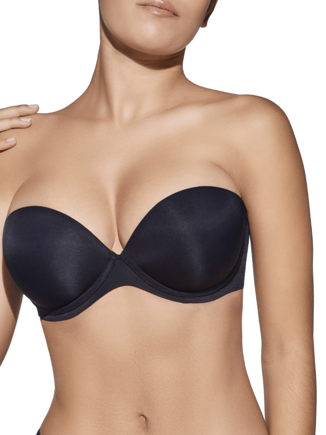 Sujetador sin tirantes con aros y relleno push up copa B - Imagen 6