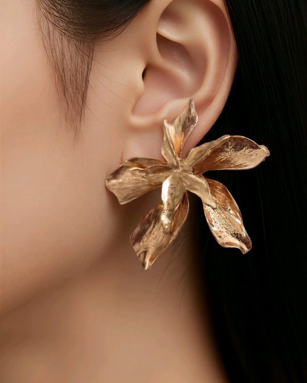 Pendientes geométricos dorados,Nuria